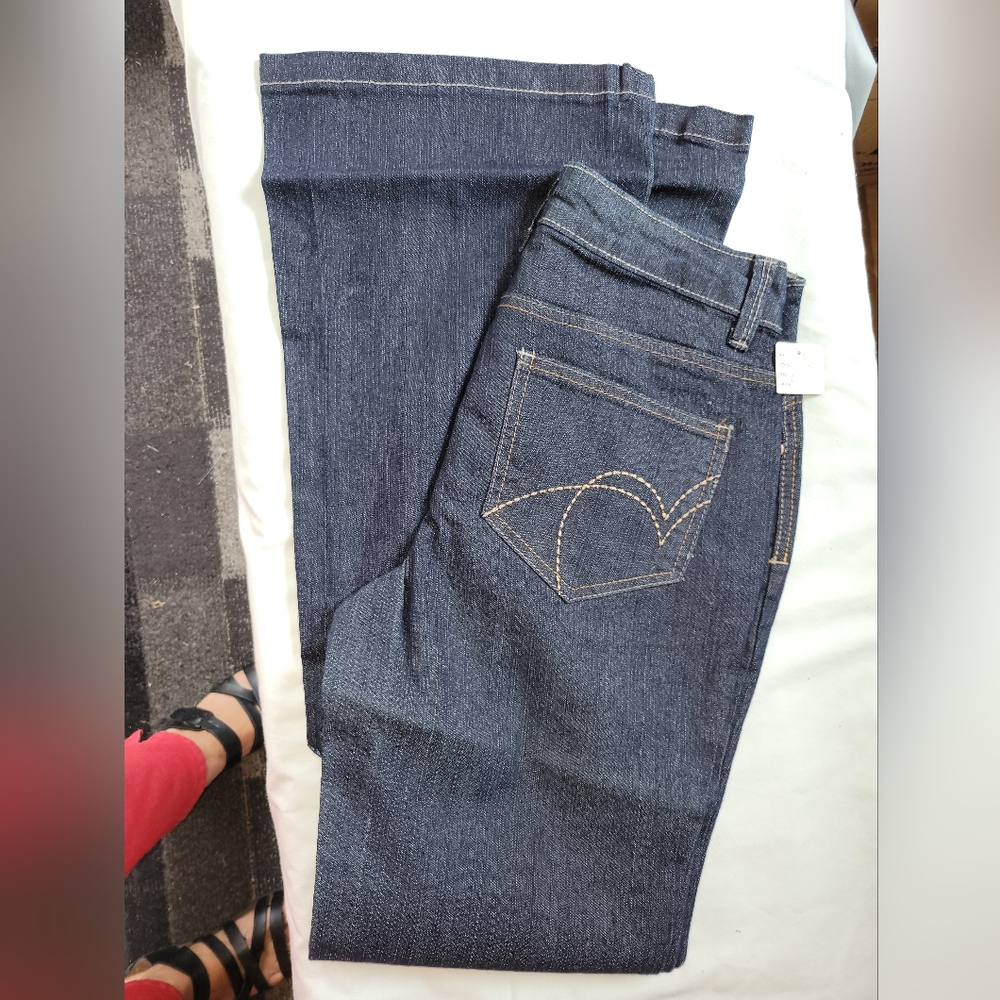 Women's Dark Blue Denim High Waist Jeans  Size 6 X32  10x32 12x32